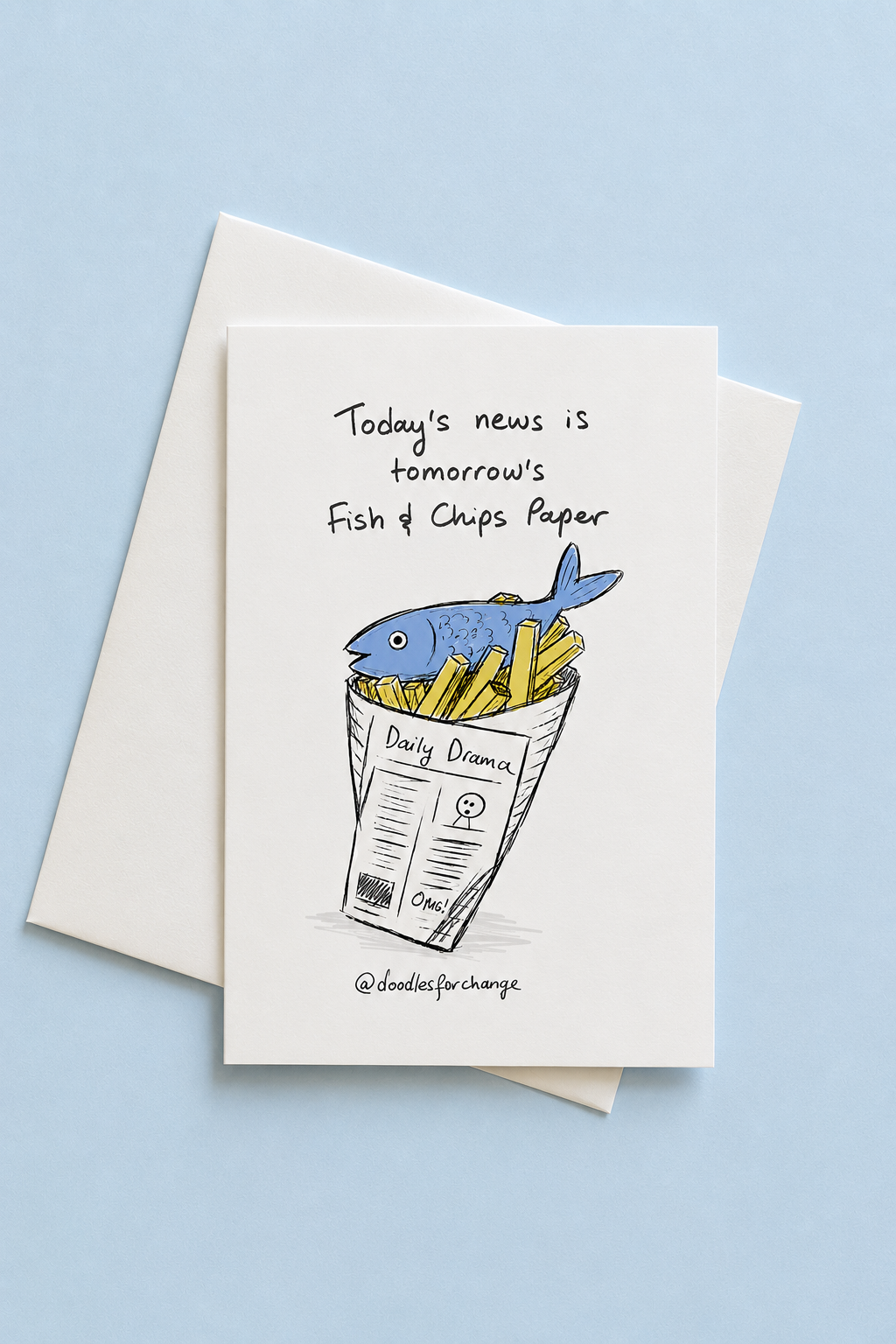 Fish & Chips Greeting Card